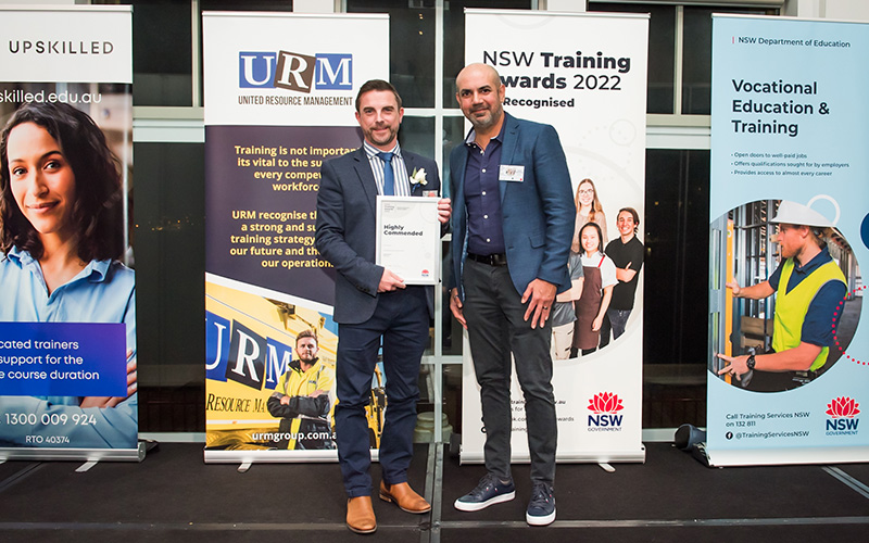 Dr-Gary-Allwood-at-the-NSW-Training-Awards-Commendation